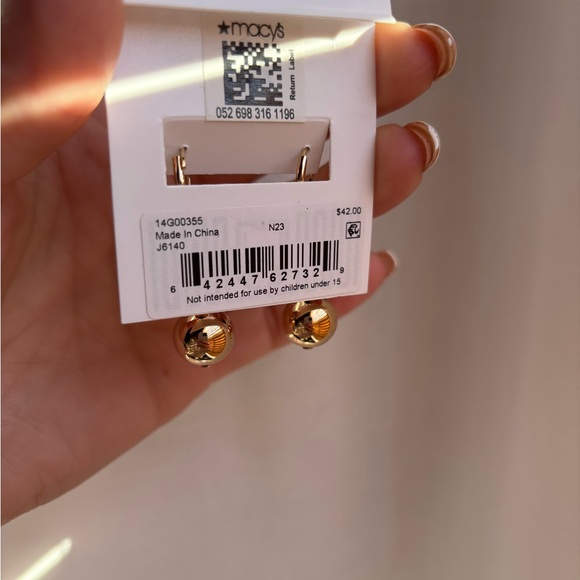 Lauren Ralph Lauren Gold Drop Earrings - Picture 2 of 2